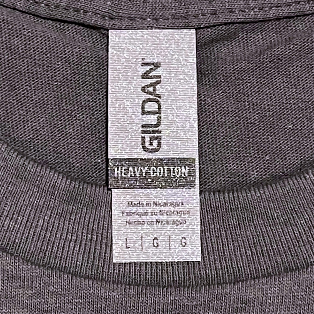 Gildan Wishin I Was‎ Fishin Graphic T-Shirt Charcoal Grey Large Heavy Cotton - Picture 6 of 8